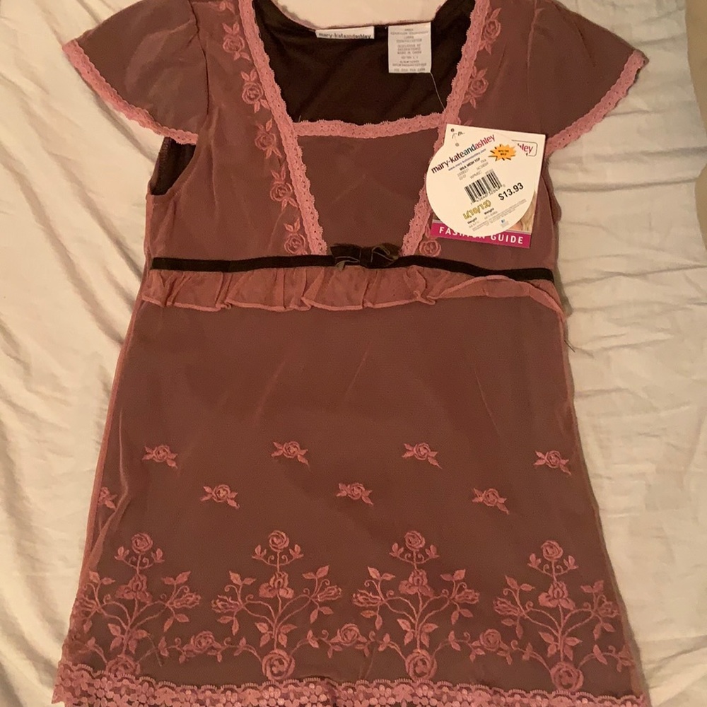 Girl’s Large Mesh Short Sleeve Top
